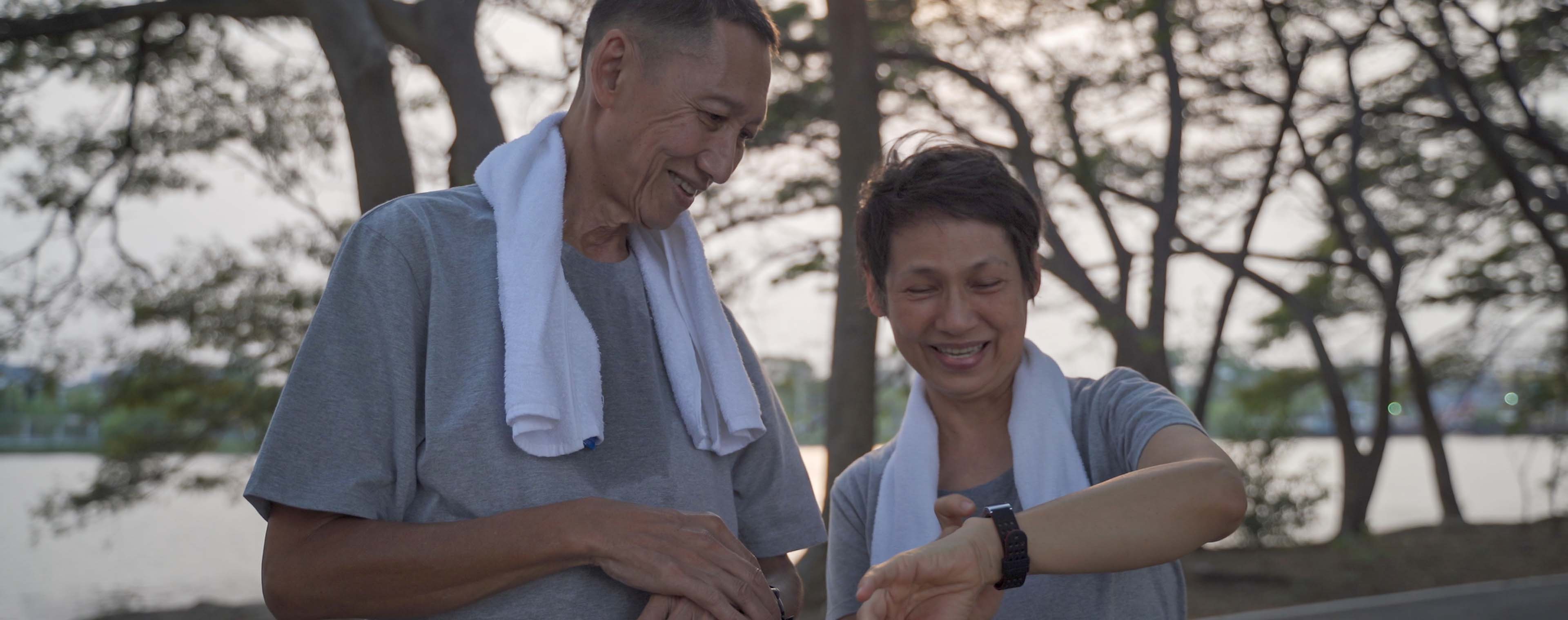 people looking at watch